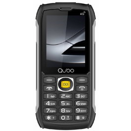 Qubo ST-002 4G - Teléfono Móvil Rugerizado para Personas Mayores, Resistente Agua/Polvo IP68, Pantalla 2.8", Dual SIM, Negro